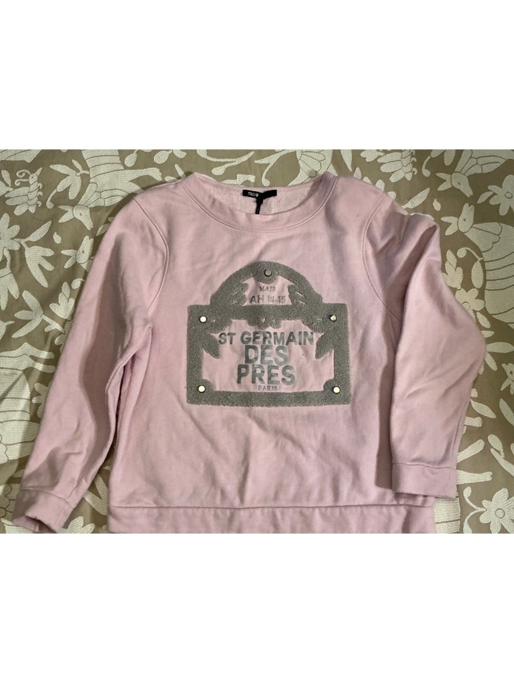 Maje Sz 1 Small St. Germaine Des Pres Sweatshirt